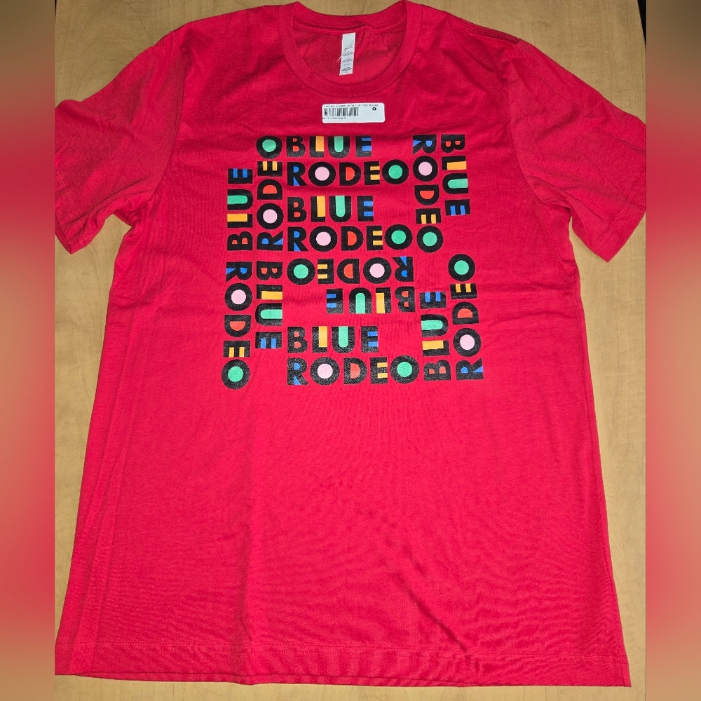 Blue Rodeo Band T-Shirt with Multicolor Graphic, Gildan Size Large